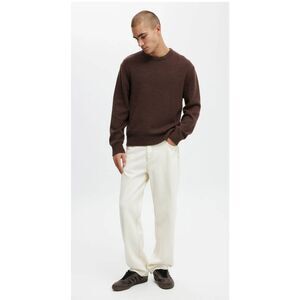 Men’s Cotton On Jeans – Size 32, Loose Fit Tapered Leg, Off-White / Cream Denim